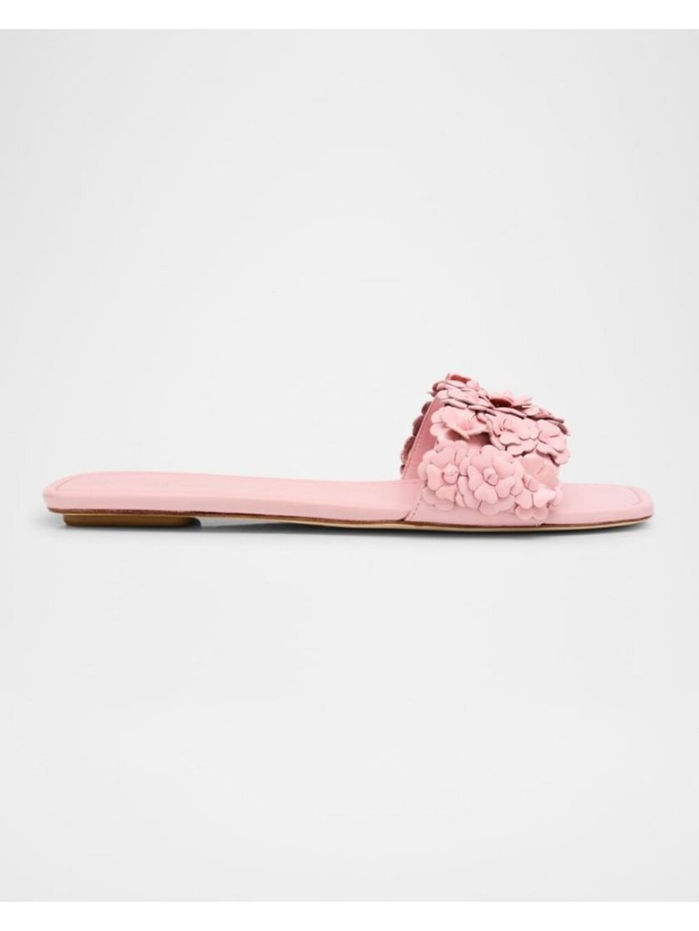 STUART WEITZMAN Women's Meadow pink leather Slide Flat Sandals size 6.5 - Picture 1 of 8